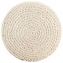 Voir la diapositive 2 : VIDAXL Pouf fait a la main en macrame 45x30 cm Coton
