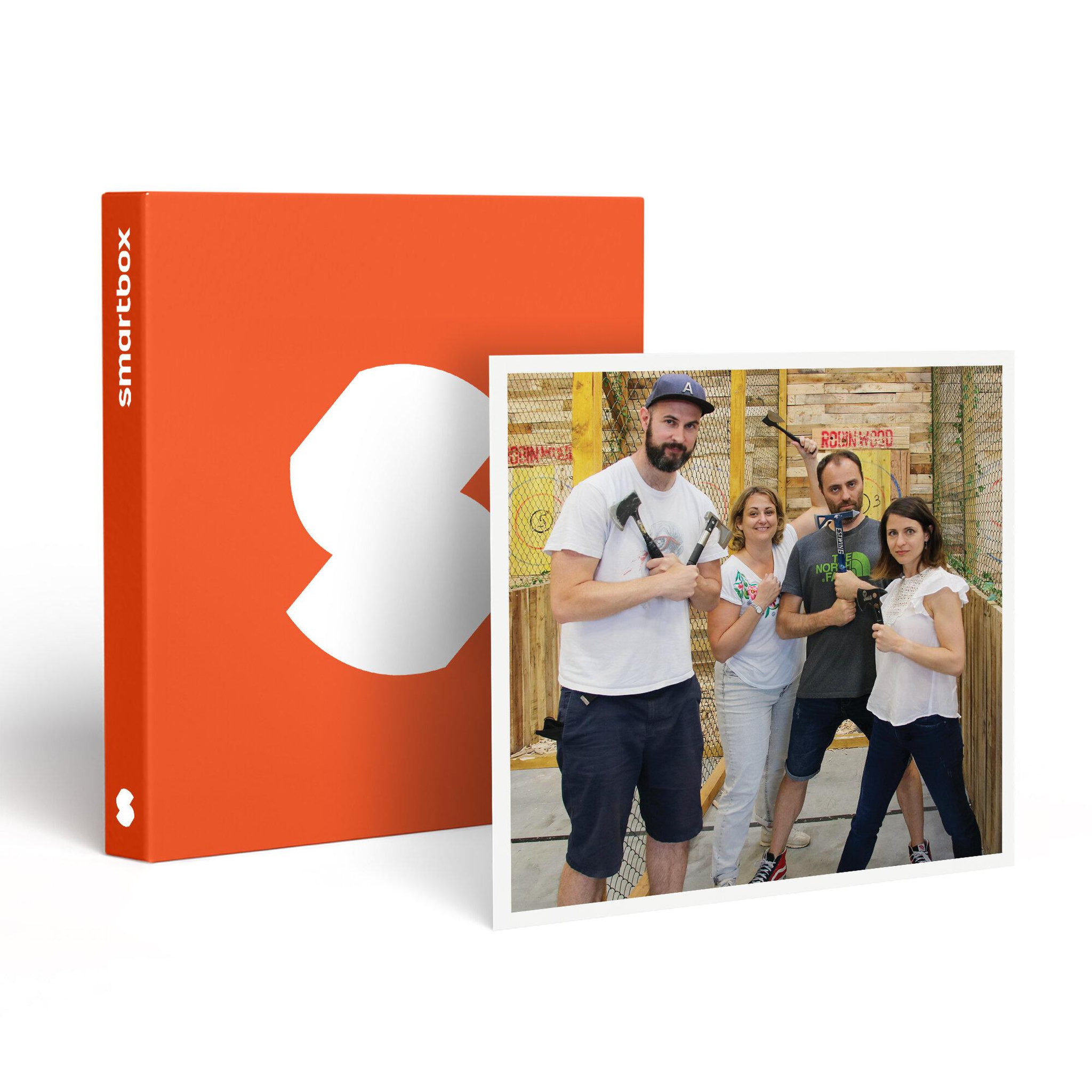 Smartbox Activité insolite entre amis : 1h de lancer de hache près de fontainebleau - coffret cadeau sport & aventure