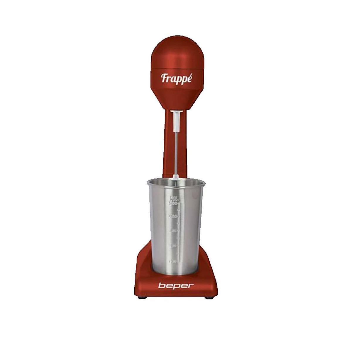 BEPER Blender Beper BP.690 rouge avec récipient acier inoxydable 500 ml