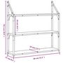 Voir la diapositive 6 : VIDAXL Etagere murale 3 niveaux chene sonoma 80x21x78,5 cm