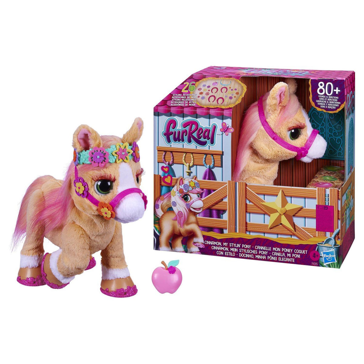 HASBRO Peluche Furreal Cannelle mon poney coquet 