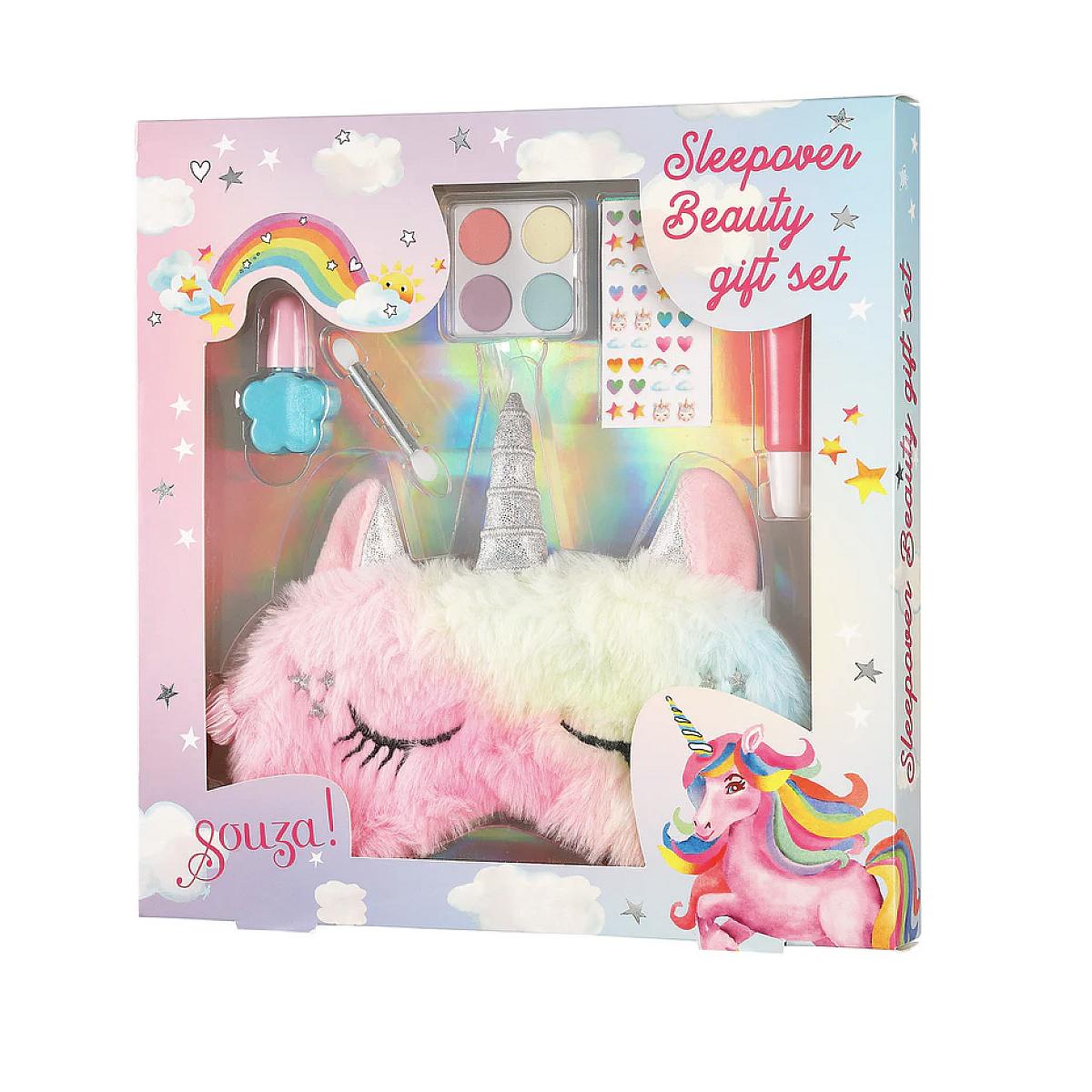 Voir la diapositive 3 : SOUZA Set Licorne maquillage et masque de nuit