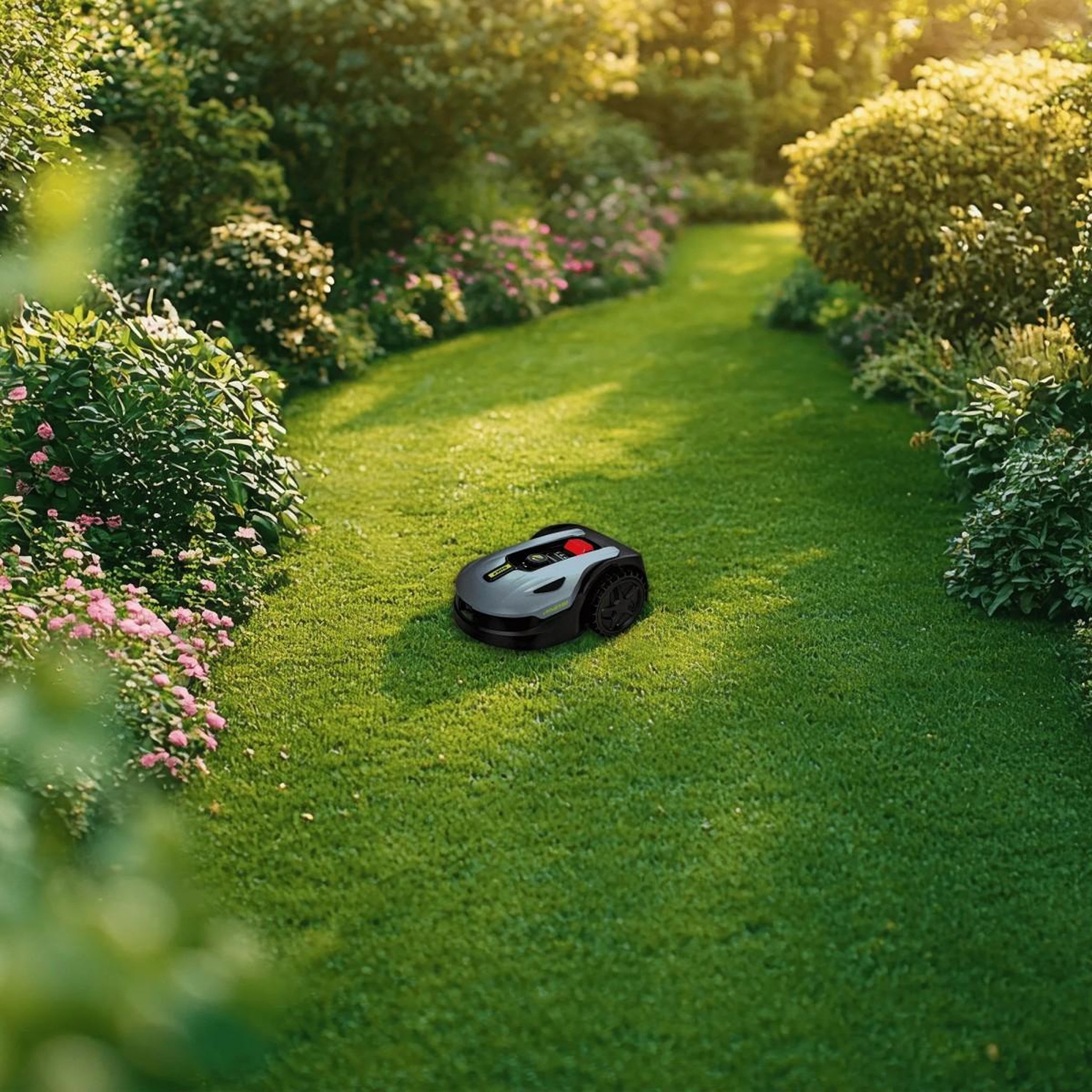 Voir la diapositive 3 : VITO Robot Tondeuse sans fil 800m2 Brushless 3 Lames Coupe 180mm Retour station automatique Mulching VITO