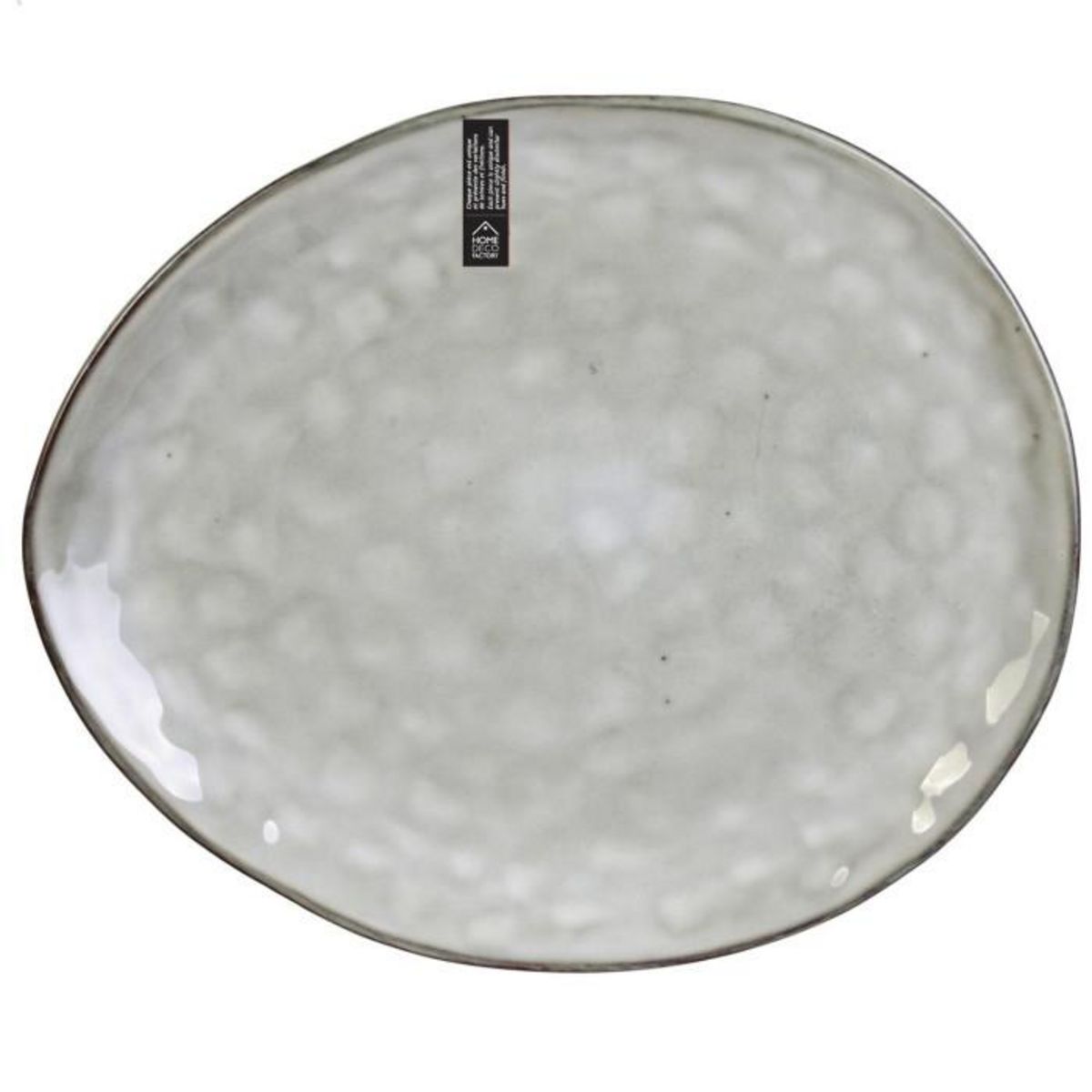 Paris Prix Lot de 6 Assiettes Plates  Au Grès  27cm Gris