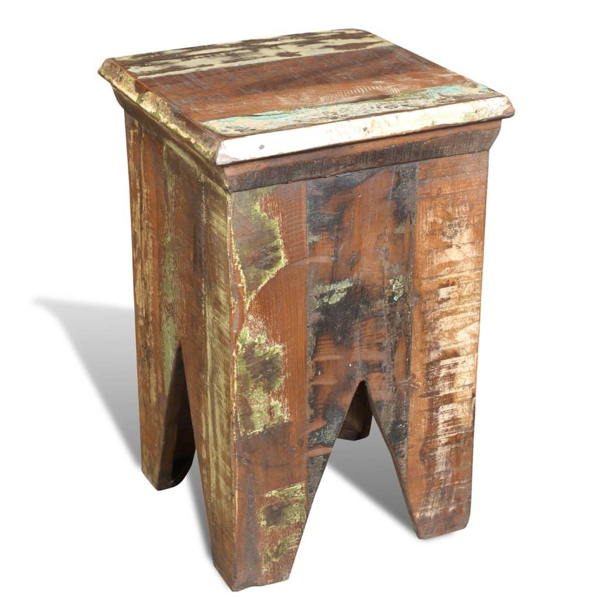 Voir la diapositive 3 : VIDAXL Tabouret bois de recuperation massif