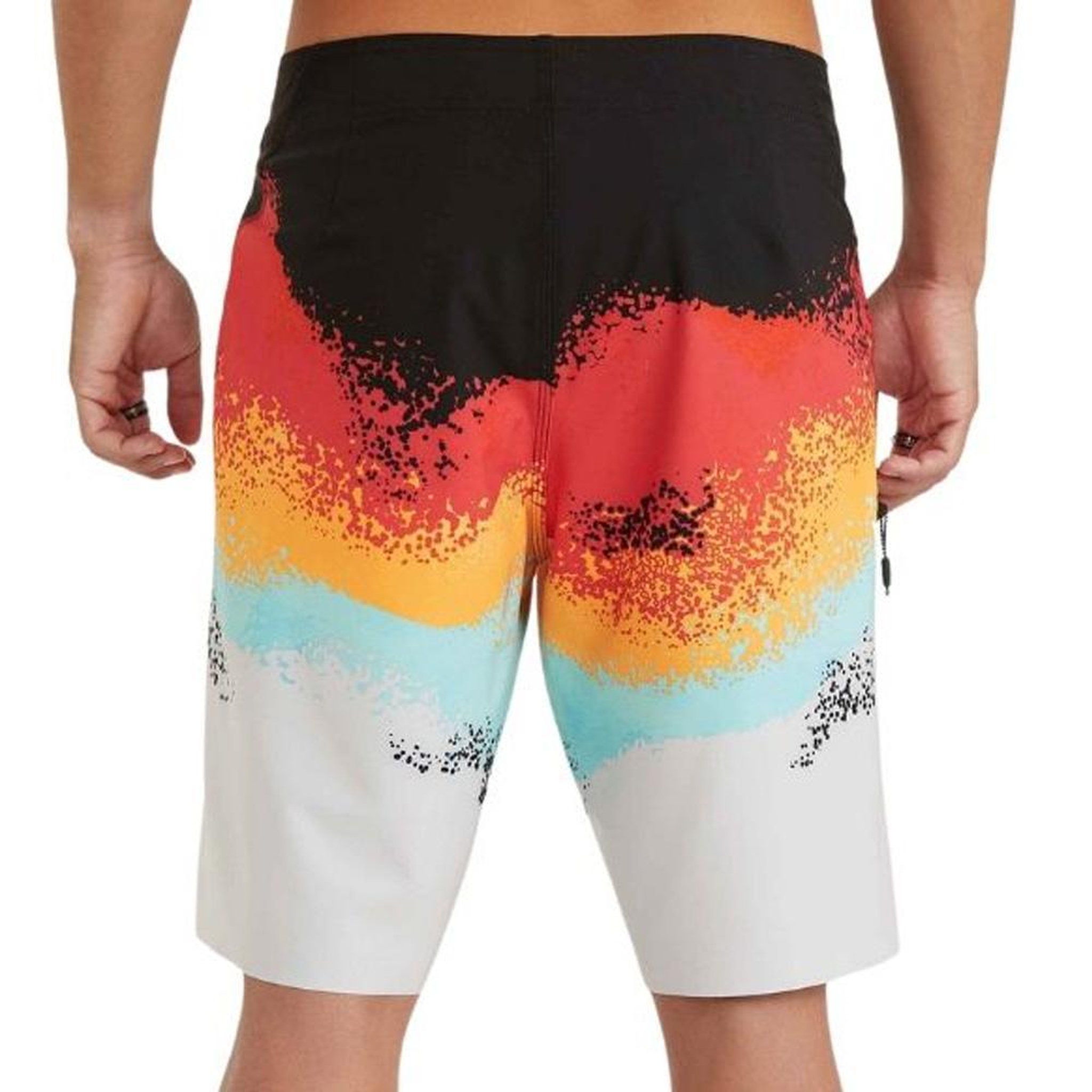 Voir la diapositive 2 : O'NEILL Maillot de bain Noir/Rouge/Orange Homme O'Neill Hydro