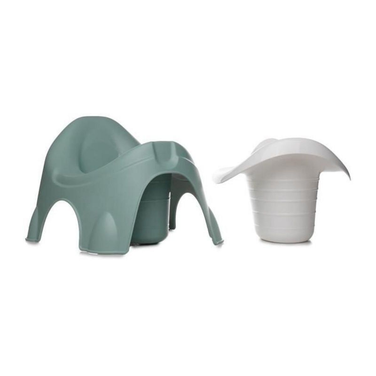 THERMOBABY Pot - THERMOBABY - IDEO - Vert Sauge - Avec écuelle amovible, ergonomique et robuste