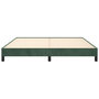 Voir la diapositive 5 : VIDAXL Cadre de lit sans matelas vert fonce 160x200 cm velours