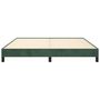 Voir la diapositive 5 : VIDAXL Cadre de lit sans matelas vert fonce 160x200 cm velours