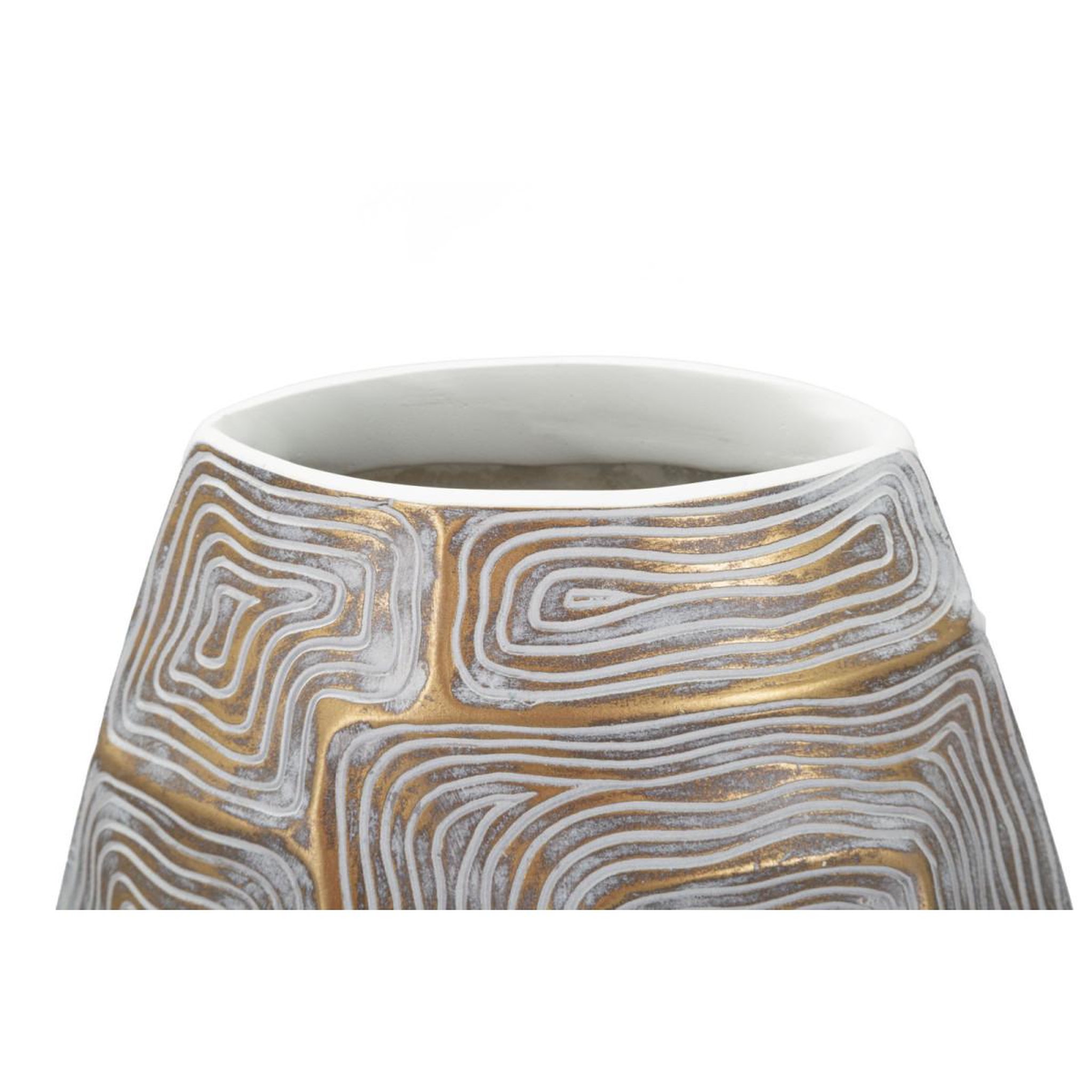 Voir la diapositive 4 : Paris Prix Vase design haut en résine  elips  59cm or