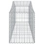 Voir la diapositive 5 : VIDAXL Paniers a gabions arques 2 pcs 200x50x60/80 cm Fer galvanise