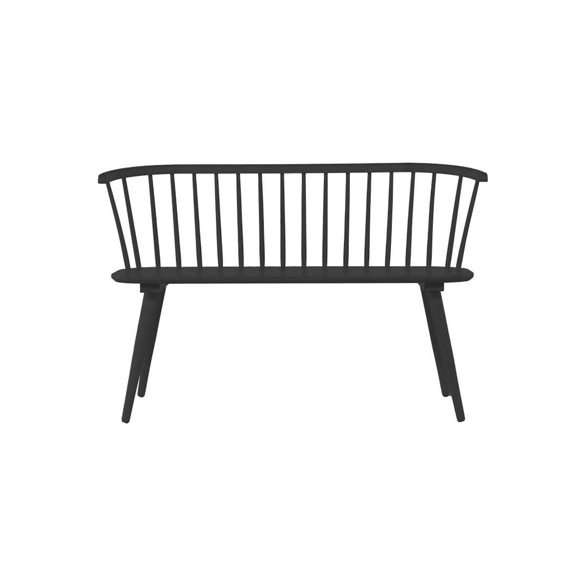 Paris Prix Banc Design en Bois  Bobby  120cm Noir