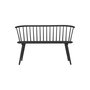 Voir la diapositive 3 : Paris Prix Banc Design en Bois  Bobby  120cm Noir