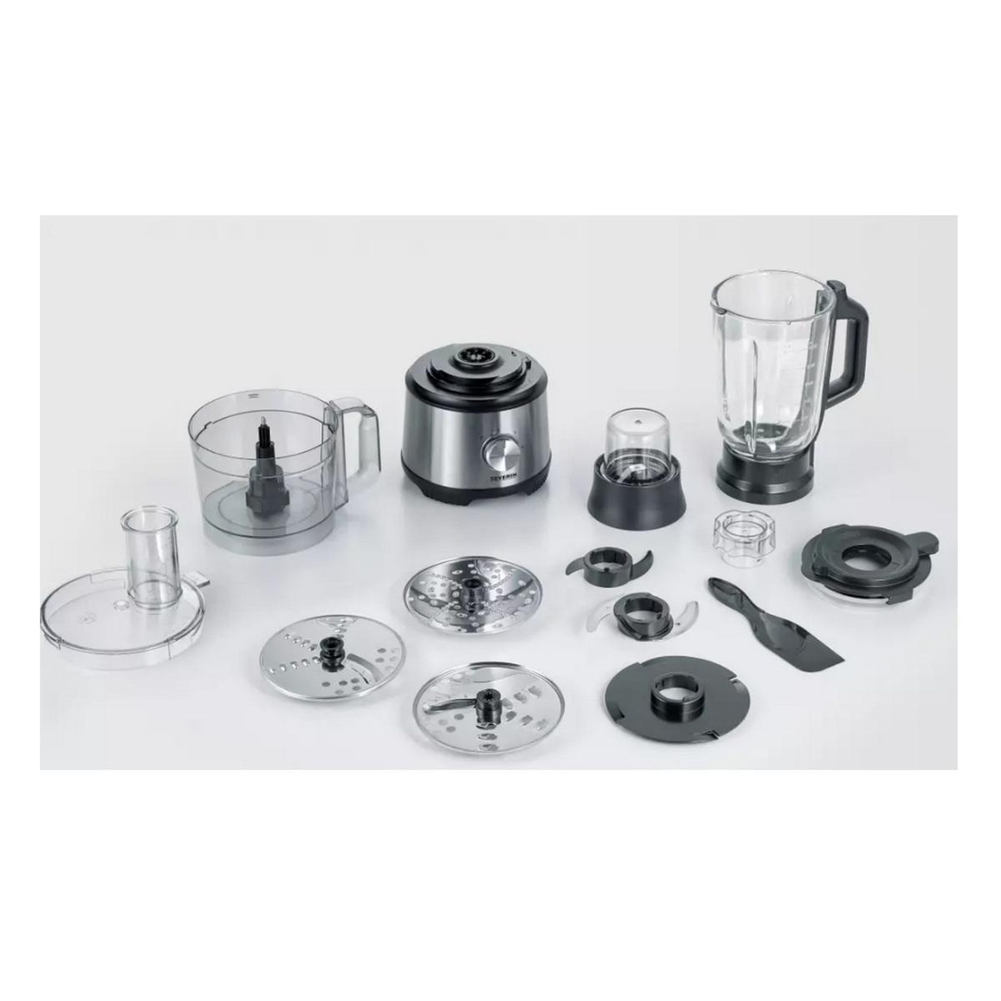 Voir la diapositive 3 : SEVERIN Robot multifonctions 1.5l 1200w inox/noir - KM3892