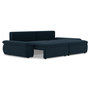 Voir la diapositive 4 : LISA DESIGN Elvona - canapé droit 3 places convertible avec coffre en tissu texturé