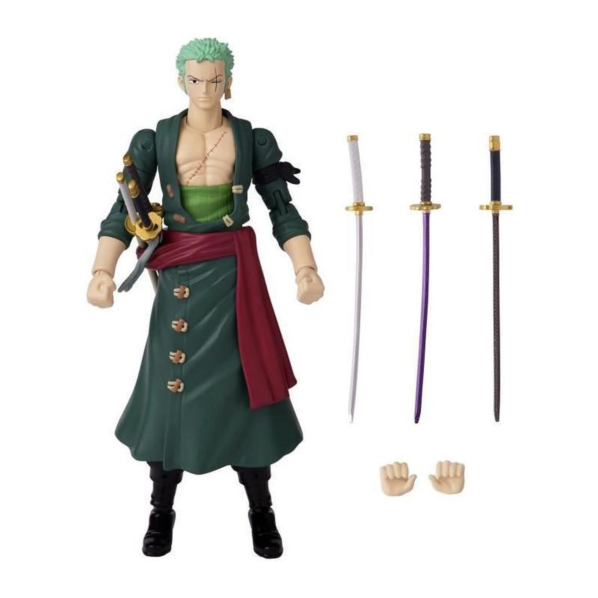 Voir la diapositive 2 : BANDAI BANDAI Anime Heroes - One Piece - Figurine Anime heroes 17 cm - Roronoa Zoro