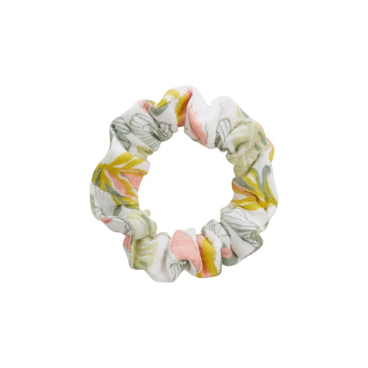 Petit Béguin Robe bébé en gaze de coton + chouchou Pivoina