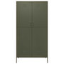 Voir la diapositive 3 : VIDAXL Garde-robe Vert olive 90x50x180 cm Acier