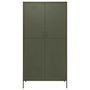 Voir la diapositive 3 : VIDAXL Garde-robe Vert olive 90x50x180 cm Acier