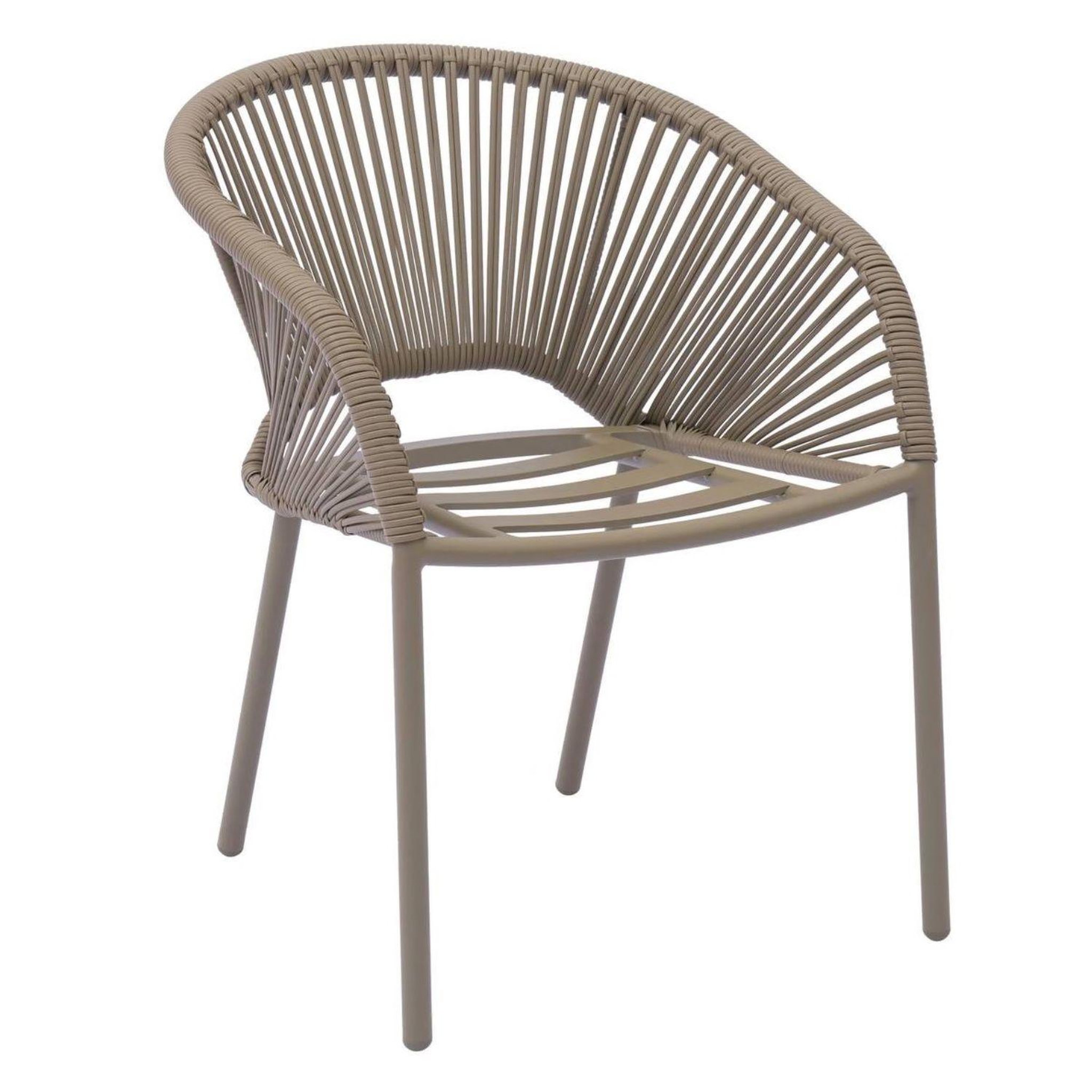 Voir la diapositive 5 : HESPERIDE Fauteuil de jardin empilable en aluminium oryon