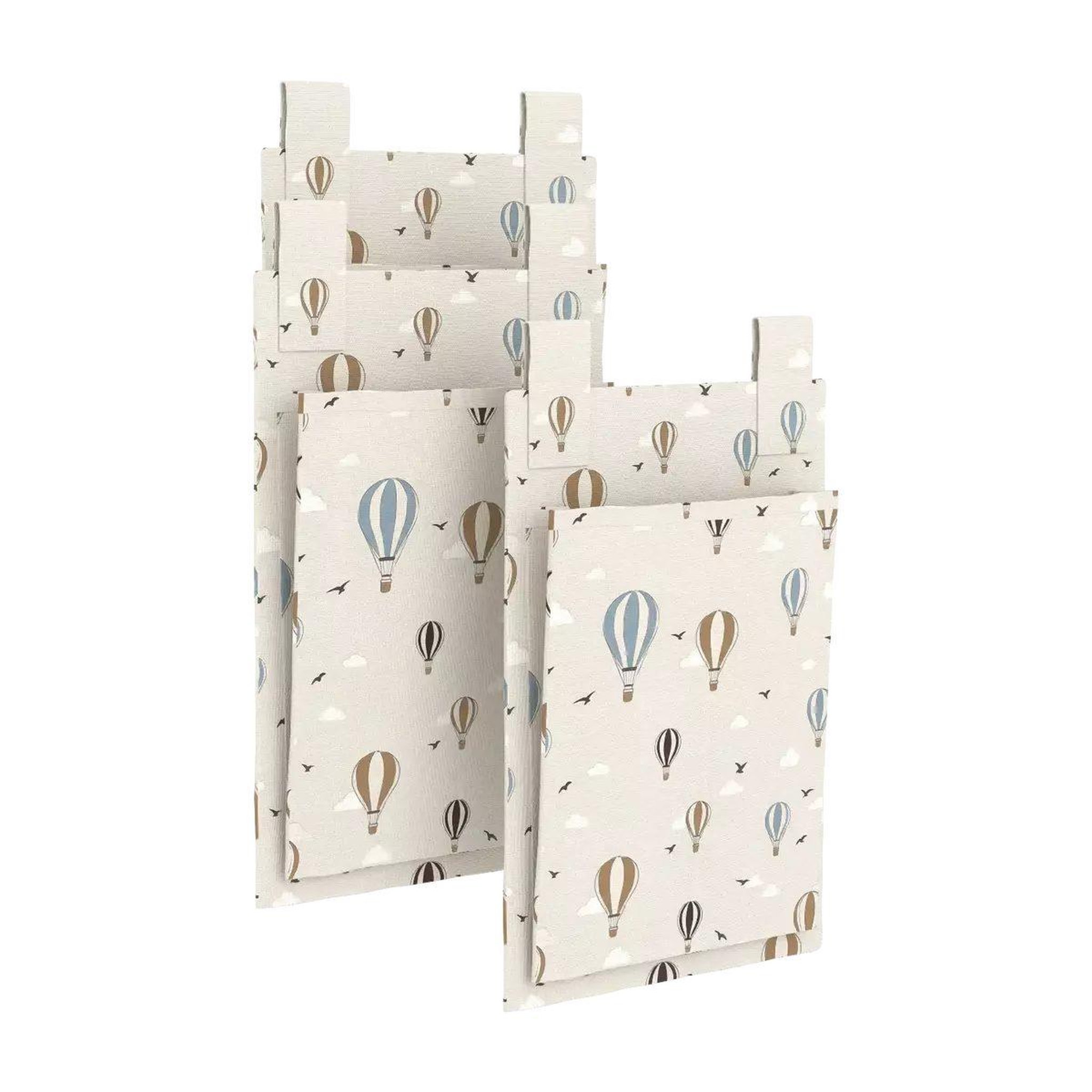Voir la diapositive 3 : FLEXA Dawn poches de rangement pour lit motif montgolfieres