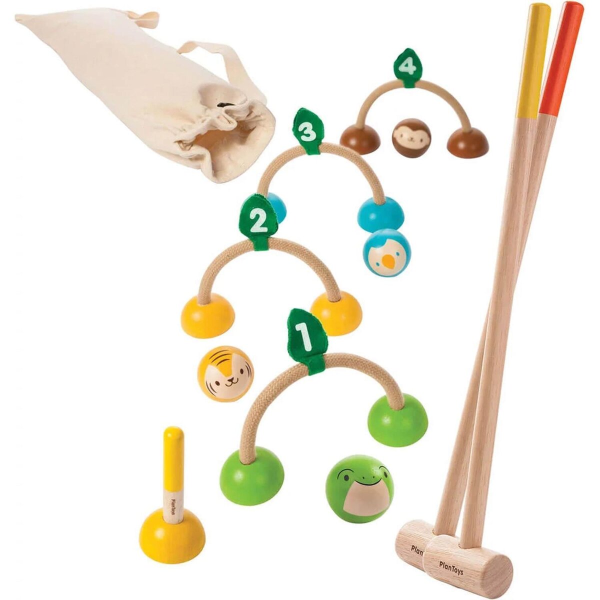 Plan Toys Mon jeu de croquet pas cher Auchan.fr