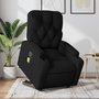 Voir la diapositive 1 : VIDAXL Fauteuil de massage inclinable Noir Tissu