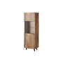 Voir la diapositive 6 : BEST MOBILIER Come - vitrine - effet bois - 1 porte - 60x182 cm