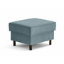 Voir la diapositive 4 : LISA DESIGN Jake - pouf en velours côtelé - pieds bois foncé