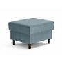 Voir la diapositive 4 : LISA DESIGN Jake - pouf en velours côtelé - pieds bois foncé