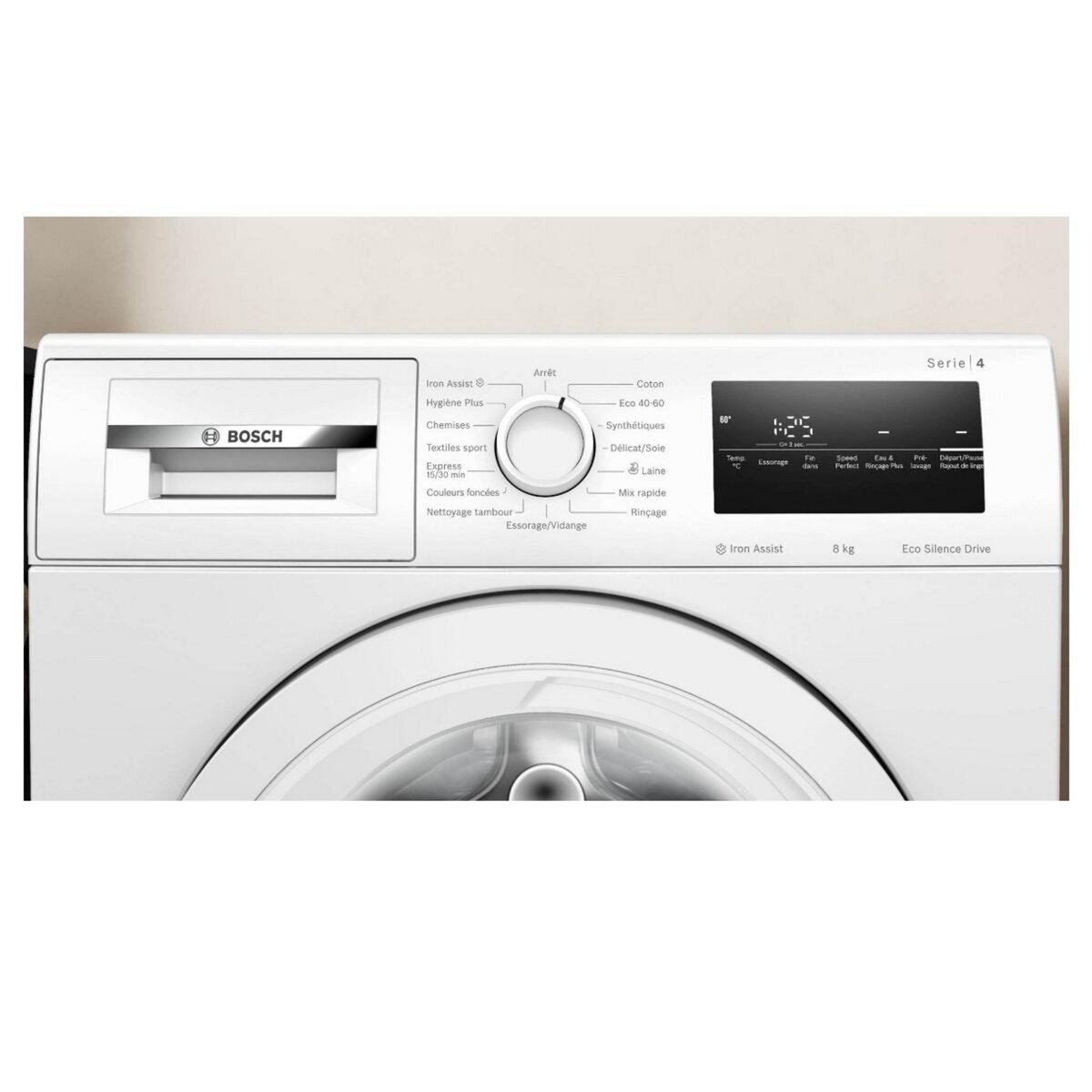 BOSCH Lave-linge frontal 8kg 1200 tours/min blanc - WAN24228FR