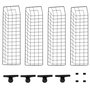 Voir la diapositive 4 : SOBUY Lot de 2 Paniers Métalliques Noirs pour Armoire Télescopique 83x19x8cm FRG34-P02