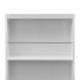 Voir la diapositive 5 : VIDAXL Table de bar MDF avec casier a bouteilles Blanc haut brillance