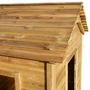 Voir la diapositive 5 : VIDAXL Maisonnette d extérieur 120x120x146 cm Bois de pin