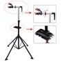Voir la diapositive 5 : HOMCOM Pied d'atelier vélo réparation support pied de montage pivotant 360° hauteur réglable argent