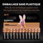 Voir la diapositive 5 : DURACELL Lot de 12 piles duracell alcalines plus 100% AA 