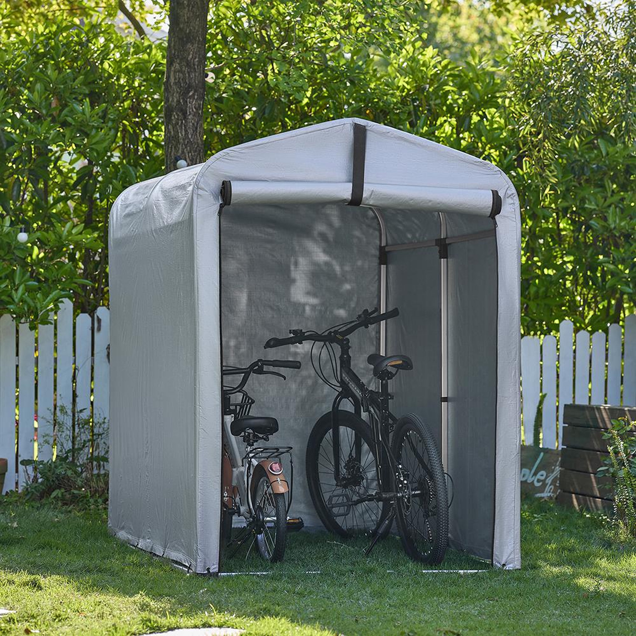 Voir la diapositive 2 : SOBUY SoBuy - Abri À Vélos 1 porte - Fonctionnel - KLS11-V