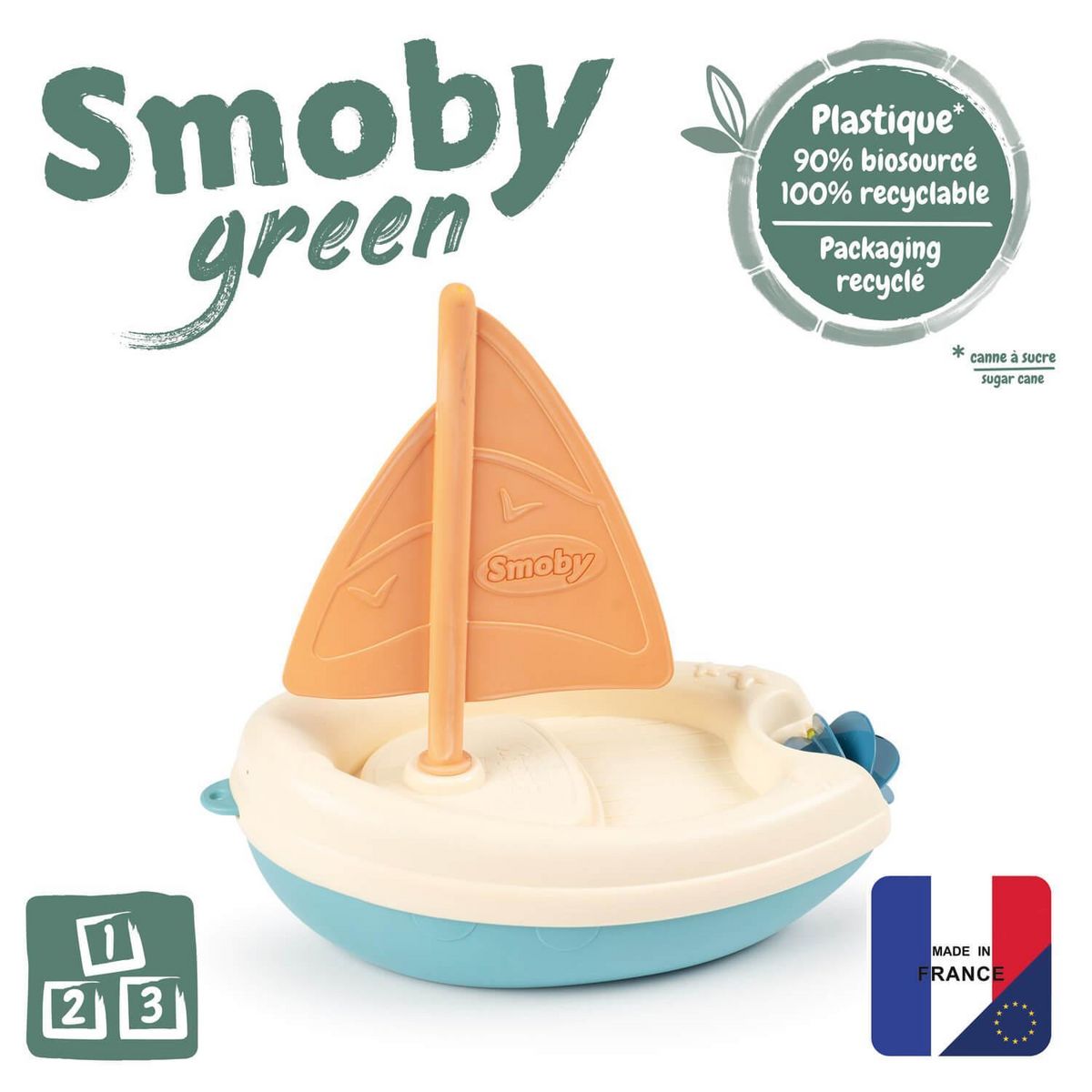 SMOBY Bateau à voile Smoby Green - Little Smoby