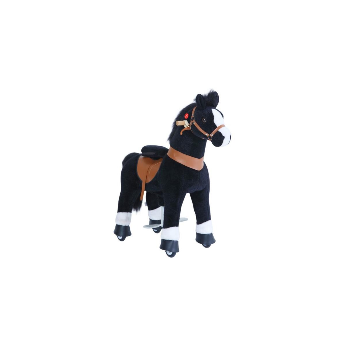 Ponycycle Poney à monter Noir avec sabot blanc Petit Modèle pour 3 à 5 ans