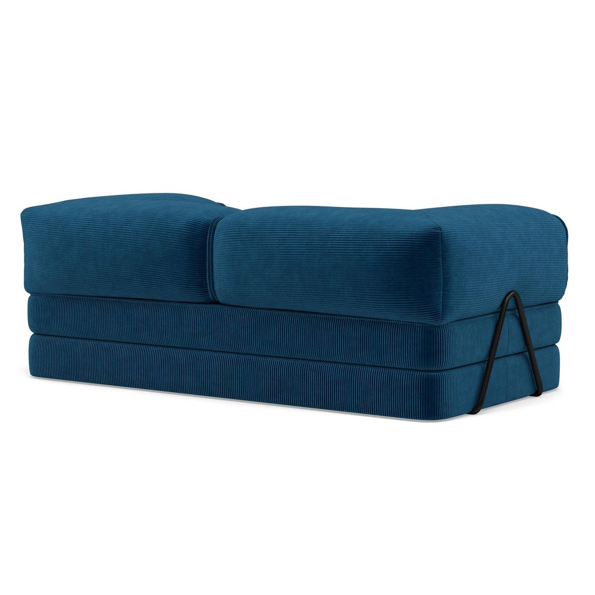 LISA DESIGN Poppy - canapé 3 places convertible en velours côtelé