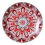 Voir la diapositive 1 : Paris Prix Lot de 6 Assiettes Plates  Jaipur  19cm Rouge
