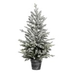 FEERIC LIGHT & CHRISTMAS Sapin de Noël Artificiel en Pot  Frosty  100cm Blanc