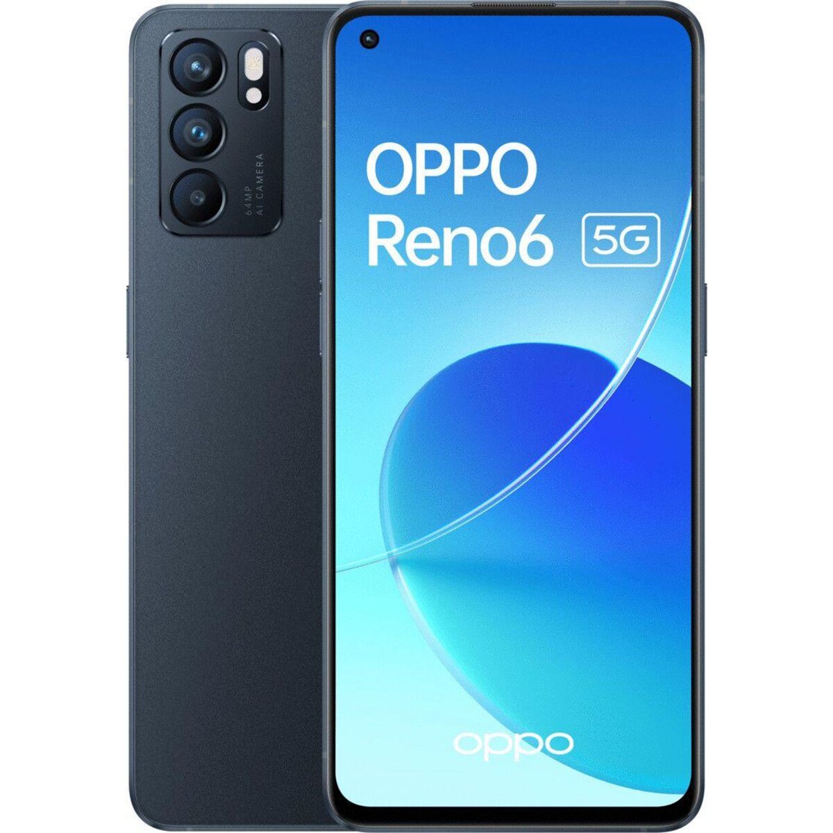 OPPO Reno6 Reconditionné 128 Go - Grade A+ - Noir