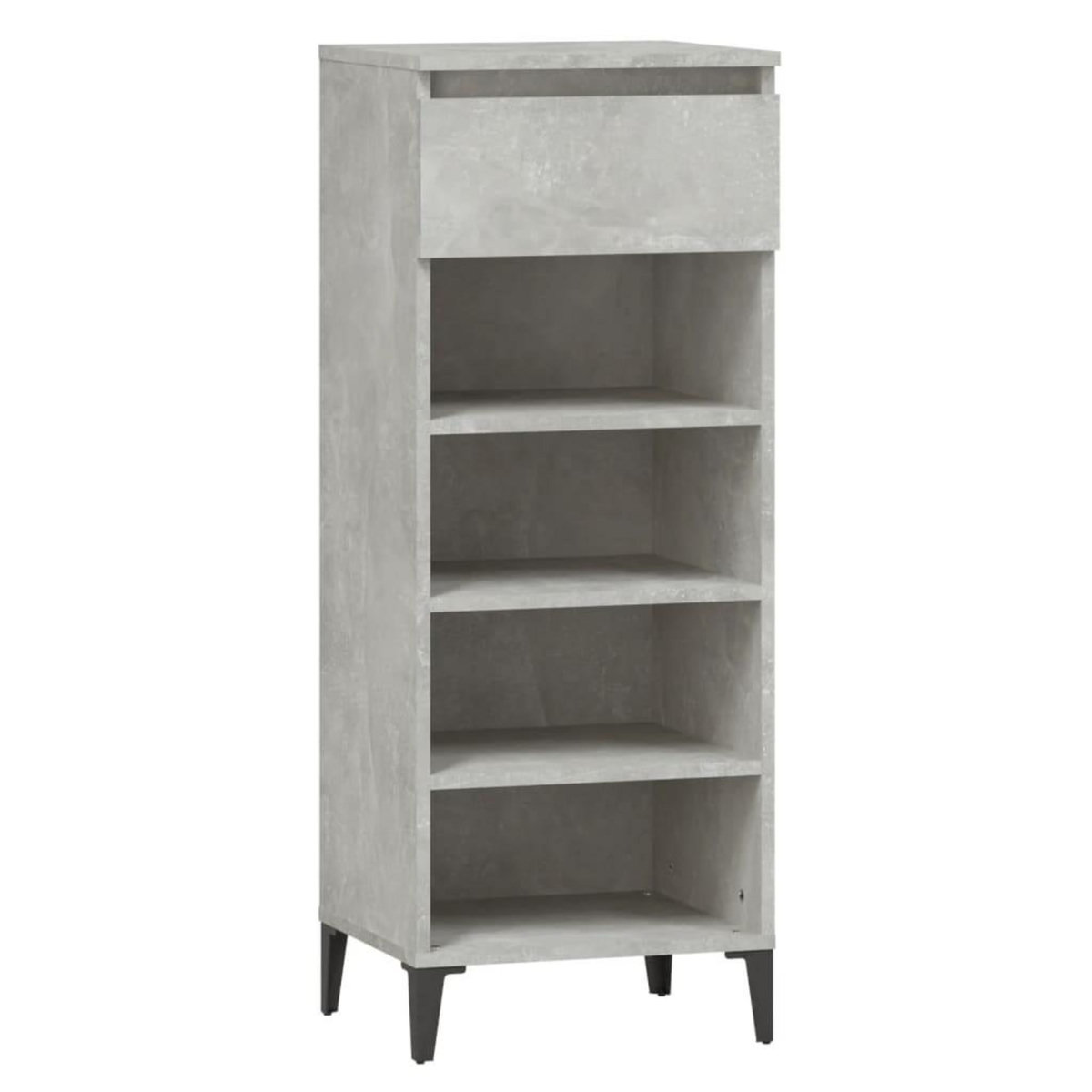 VIDAXL Etagere a chaussures Gris beton 40x36x105 cm Bois d'ingenierie