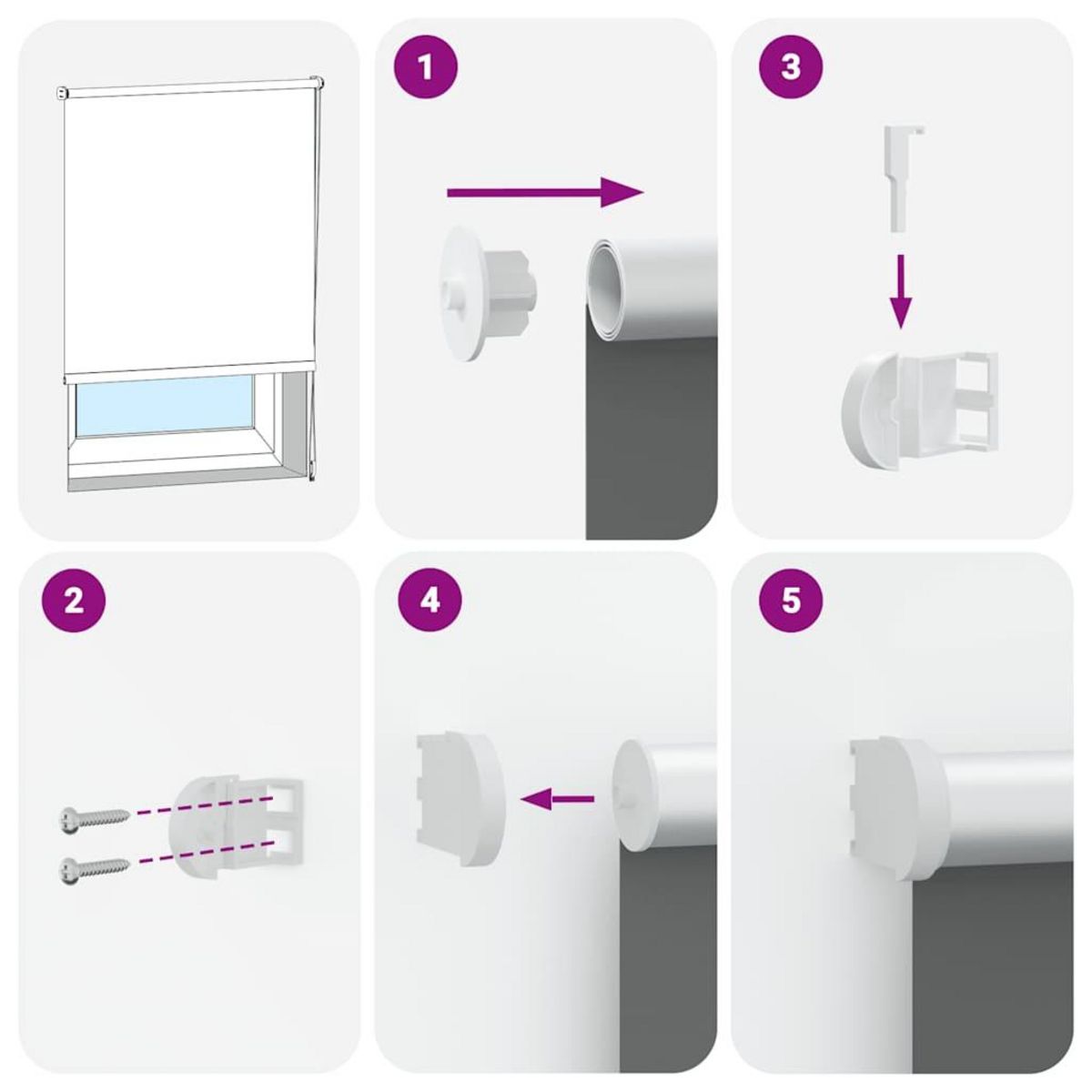 VIDAXL Store enrouleur occultant cafe 135x230 cm largeur du tissu