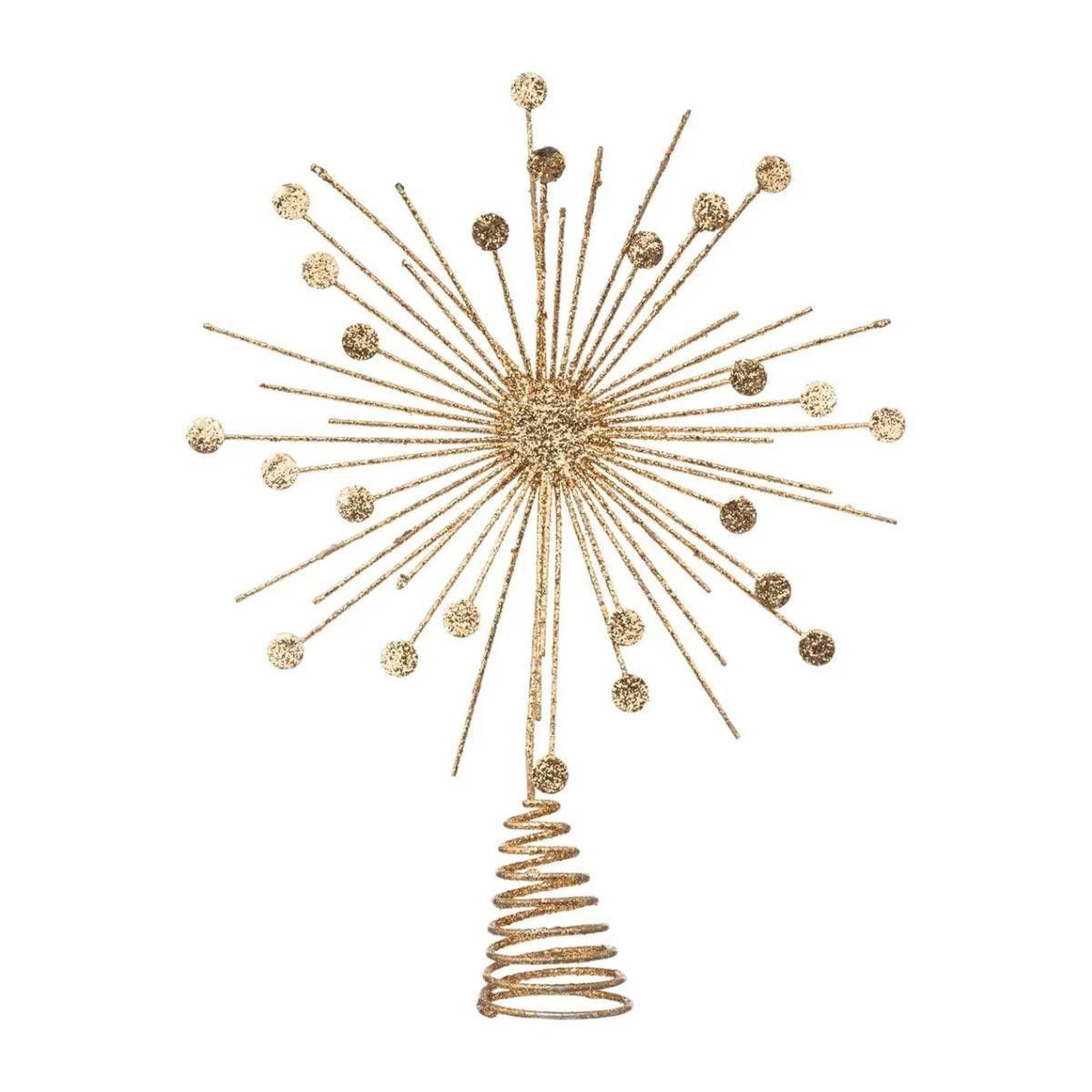 ATMOSPHERA Cimier sapin déco  pastilles  30cm or