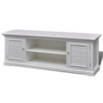 VIDAXL Meuble TV Blanc Bois