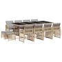 Voir la diapositive 2 : VIDAXL Ensemble a manger de jardin et coussins 13 pcs beige