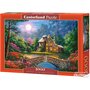 Castorland Puzzle 1000 pièces : Cottage sous la lune