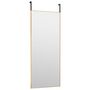 Voir la diapositive 3 : VIDAXL Miroir de porte Dore 40x100 cm Verre et aluminium